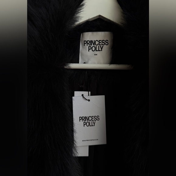 Princess Polly Black Teddy Jacket - Picture 2 of 4